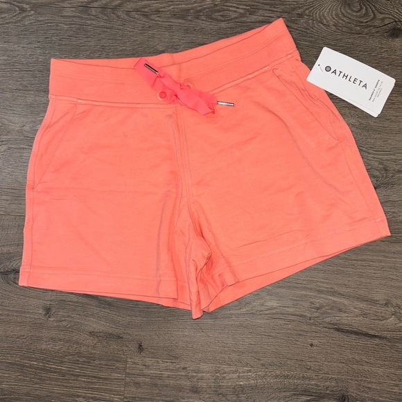 *NWT* ATHLETA Balance 4” Shortie - Coral - Picture 4 of 7
